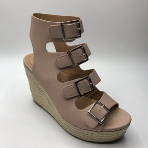 CITY CLASSIFIED 7.5 WEDGE ESPADRILLES SANDALS
